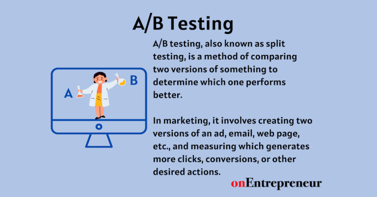 A/B Testing Meaning Example Process
